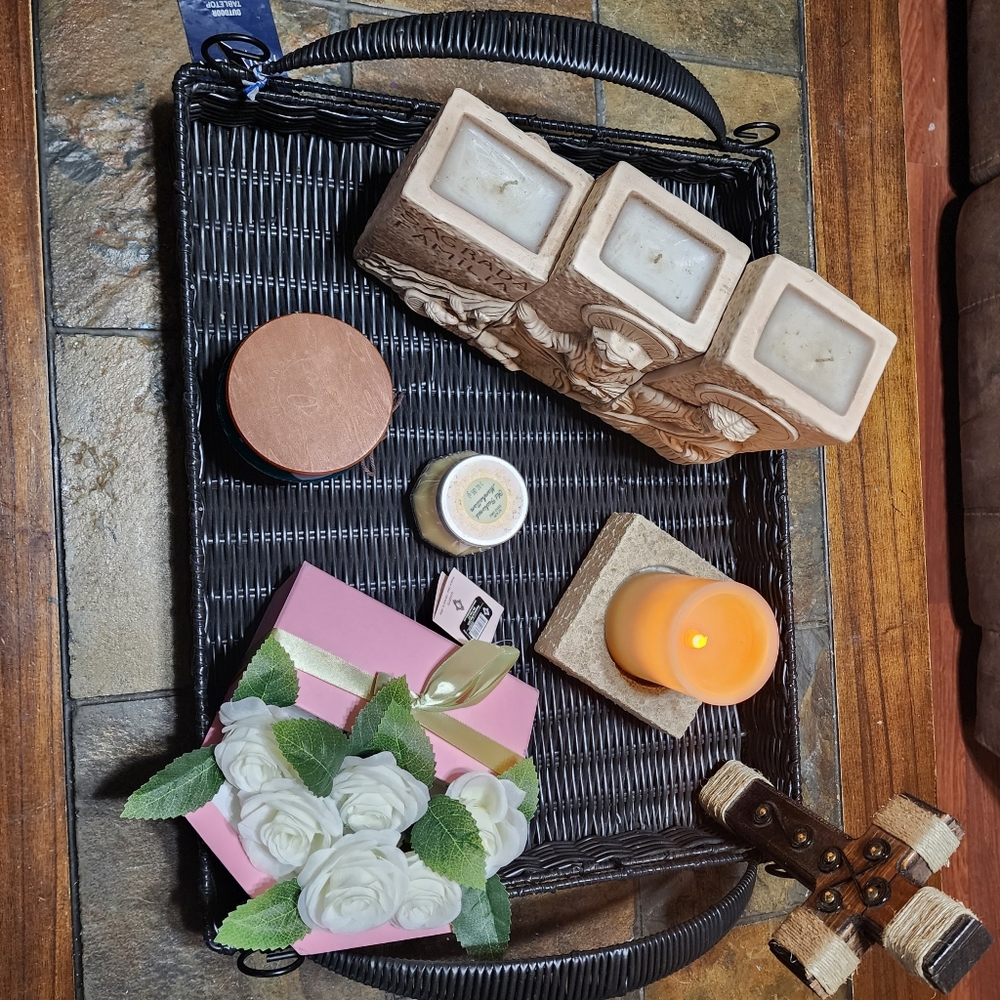 Black Nautical decorative tray.